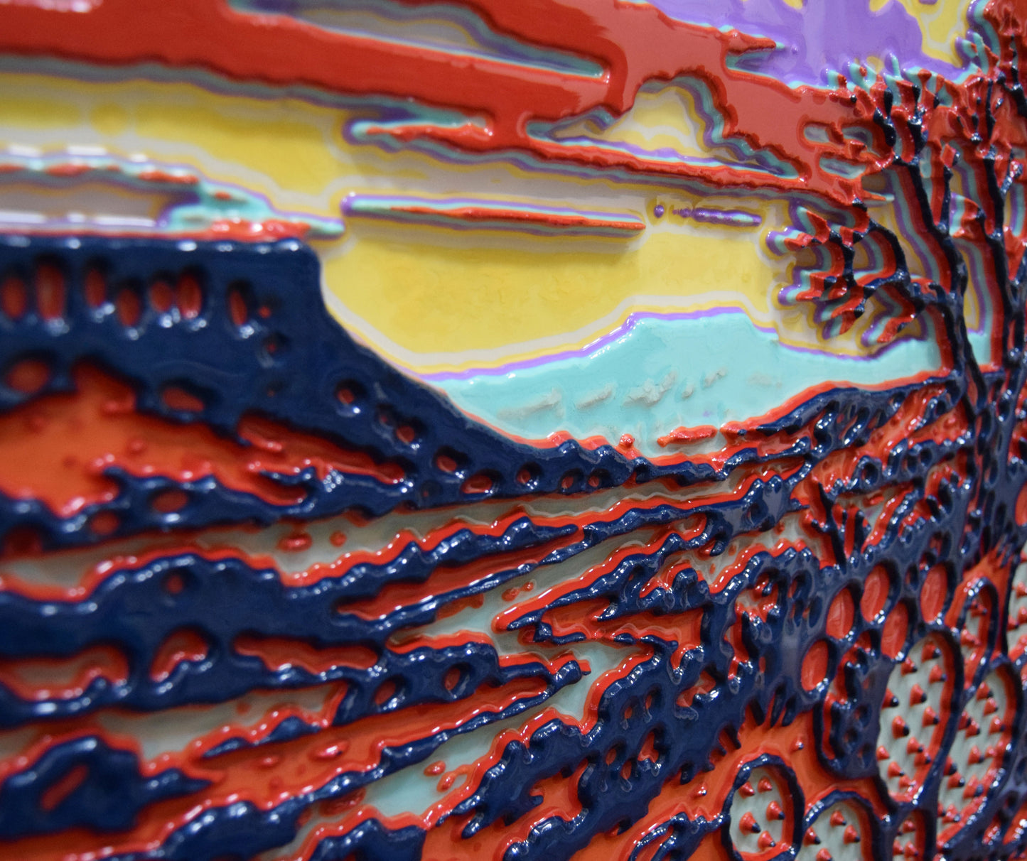 Unique Original Contemporary 3D Printed wall hanging sculpture by Jon Mark