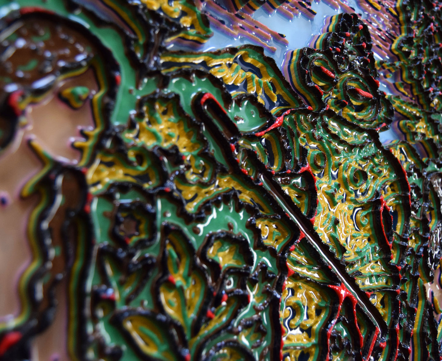 Unique Original Contemporary 3D Printed wall hanging sculpture by Jon Mark