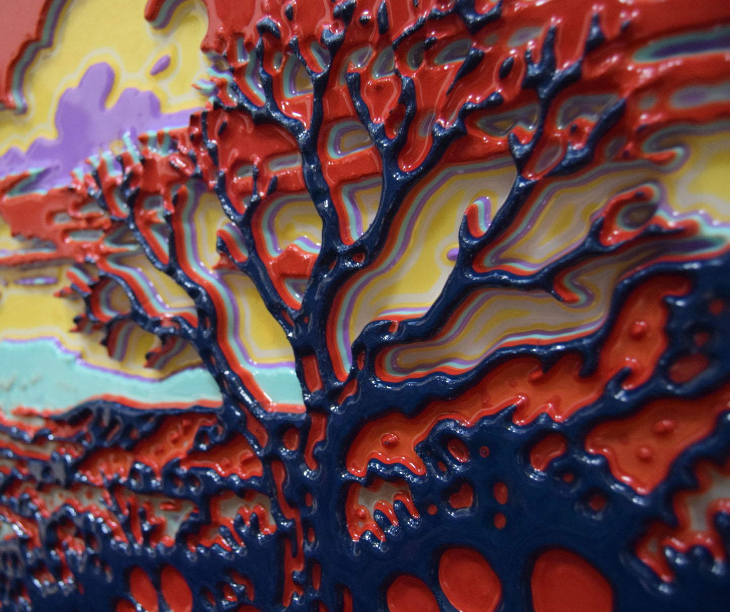 Unique Original Contemporary 3D Printed wall hanging sculpture by Jon Mark