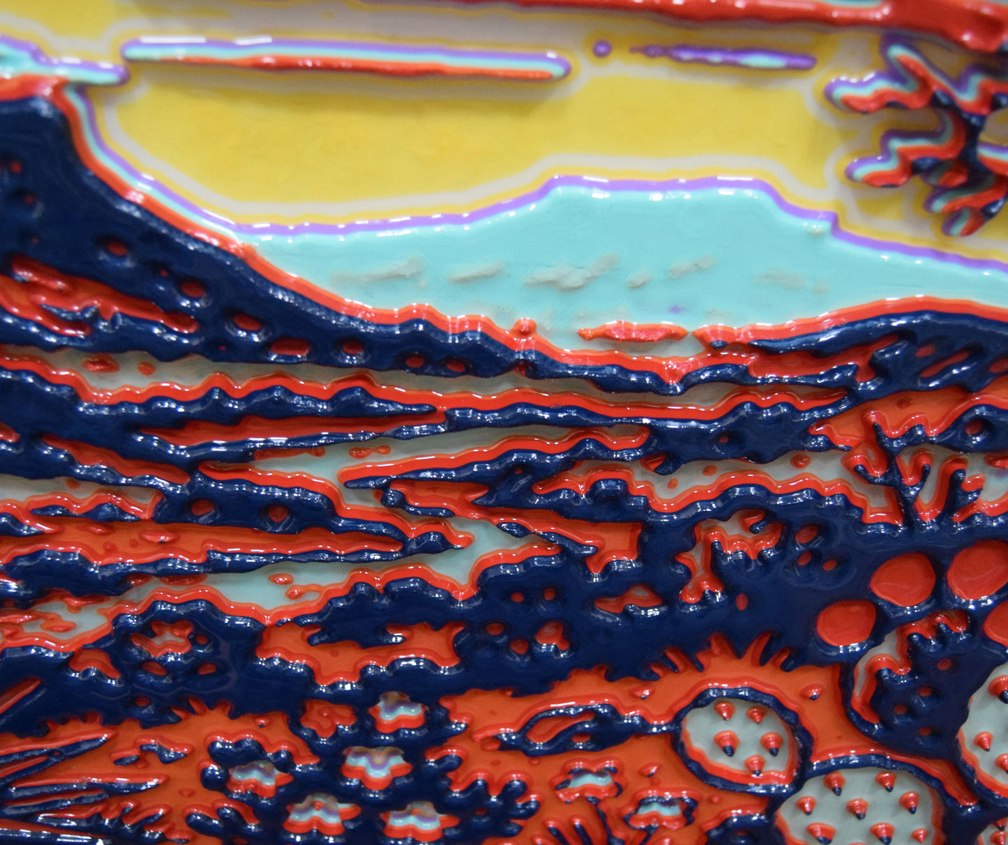 Unique Original Contemporary 3D Printed wall hanging sculpture by Jon Mark