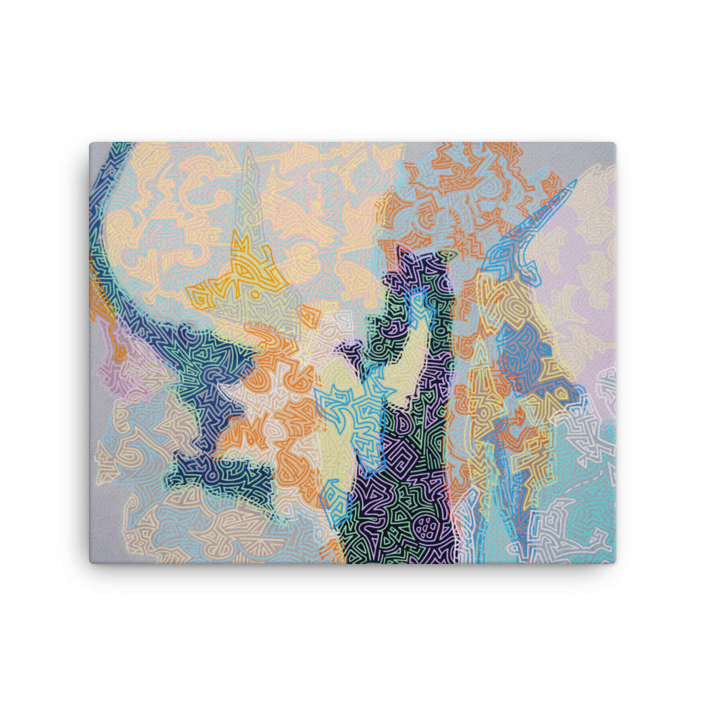 Stream of Consciousness #6 Print on Canvas