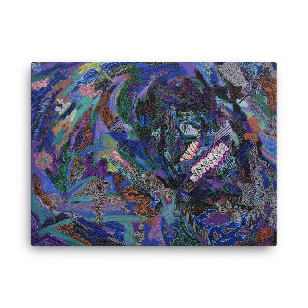 Contemporary Abstract Expressionist Print on Canvas by Jon Mark