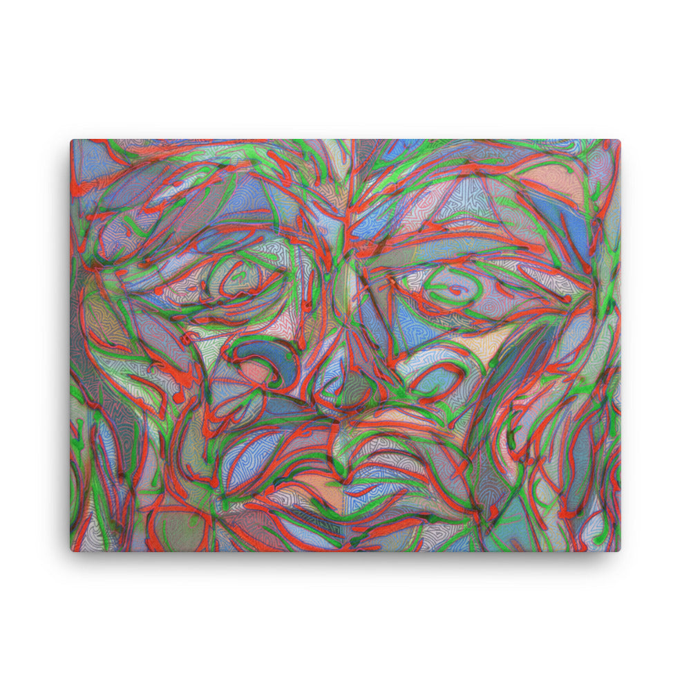 Contemporary Abstract Expressionist Print on Canvas by Jon Mark