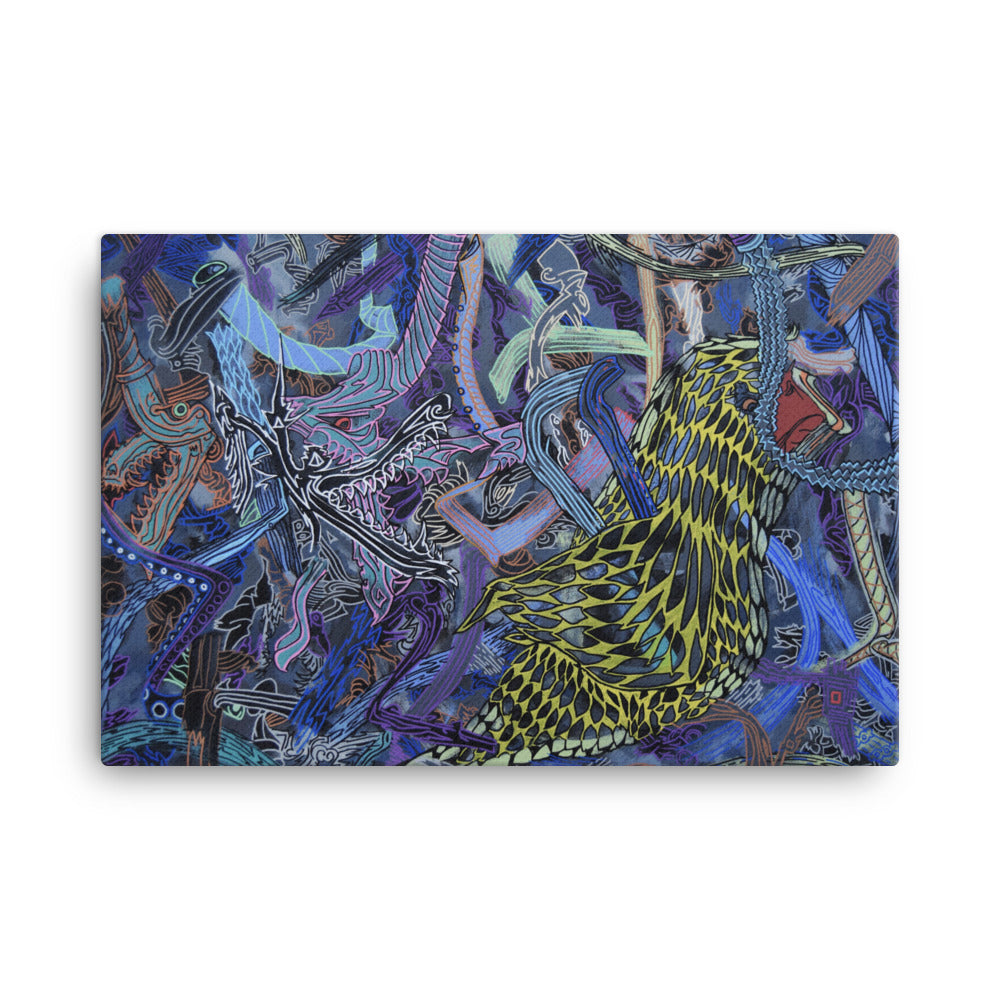 Stream of Consciousness #14 Print on Canvas