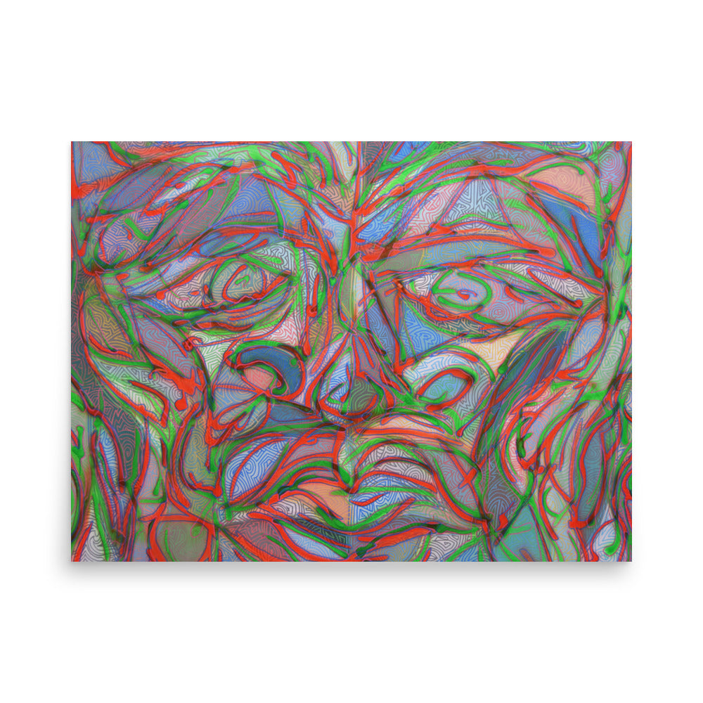 Contemporary Abstract Expressionist Print on Paper by Jon Mark