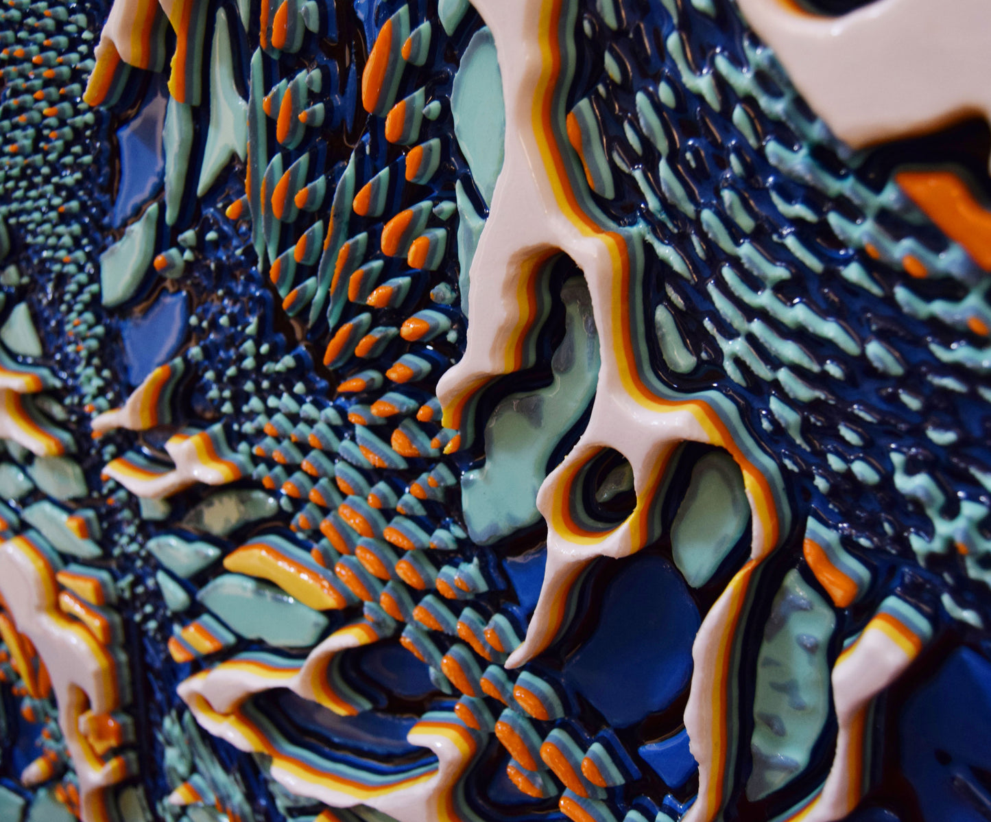 Unique Original Contemporary 3D Printed wall hanging sculpture by Jon Mark