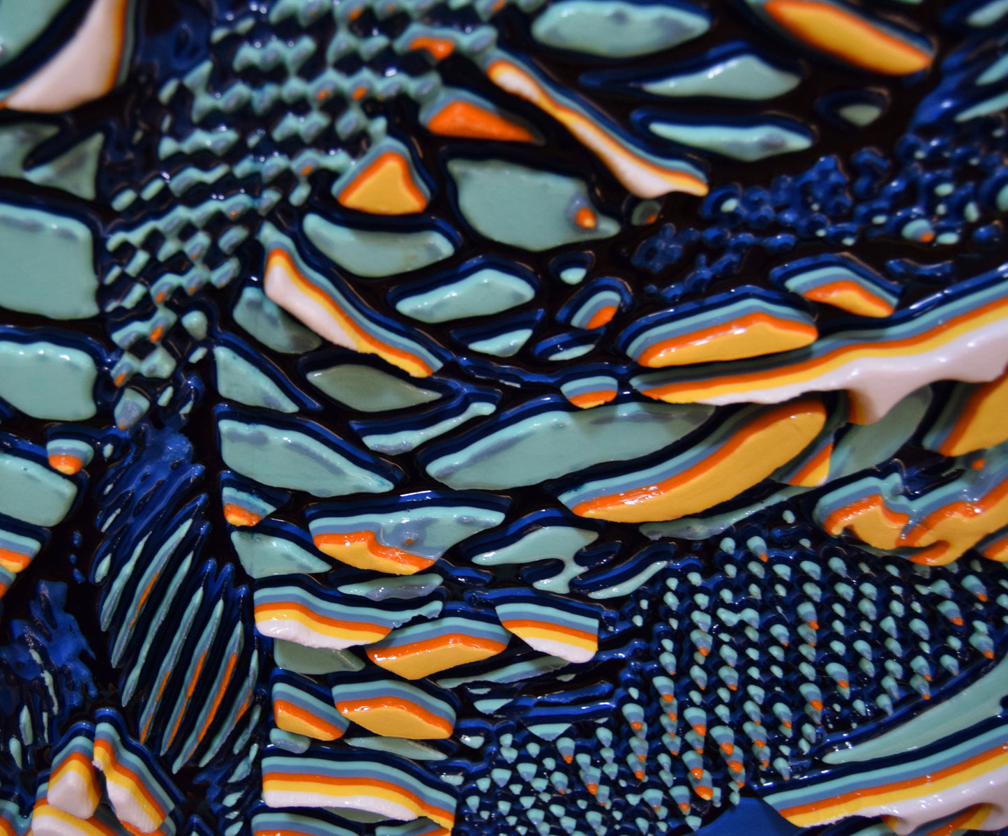 Unique Original Contemporary 3D Printed wall hanging sculpture by Jon Mark
