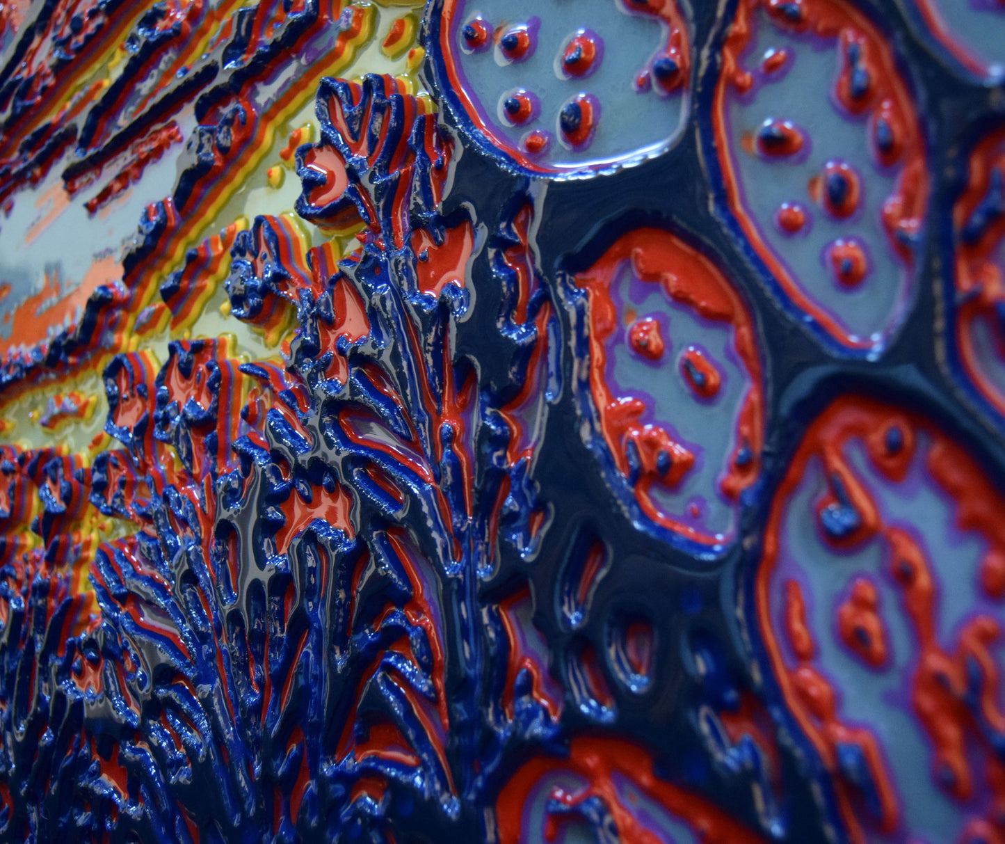 Unique Original Contemporary 3D Printed wall hanging sculpture by Jon Mark