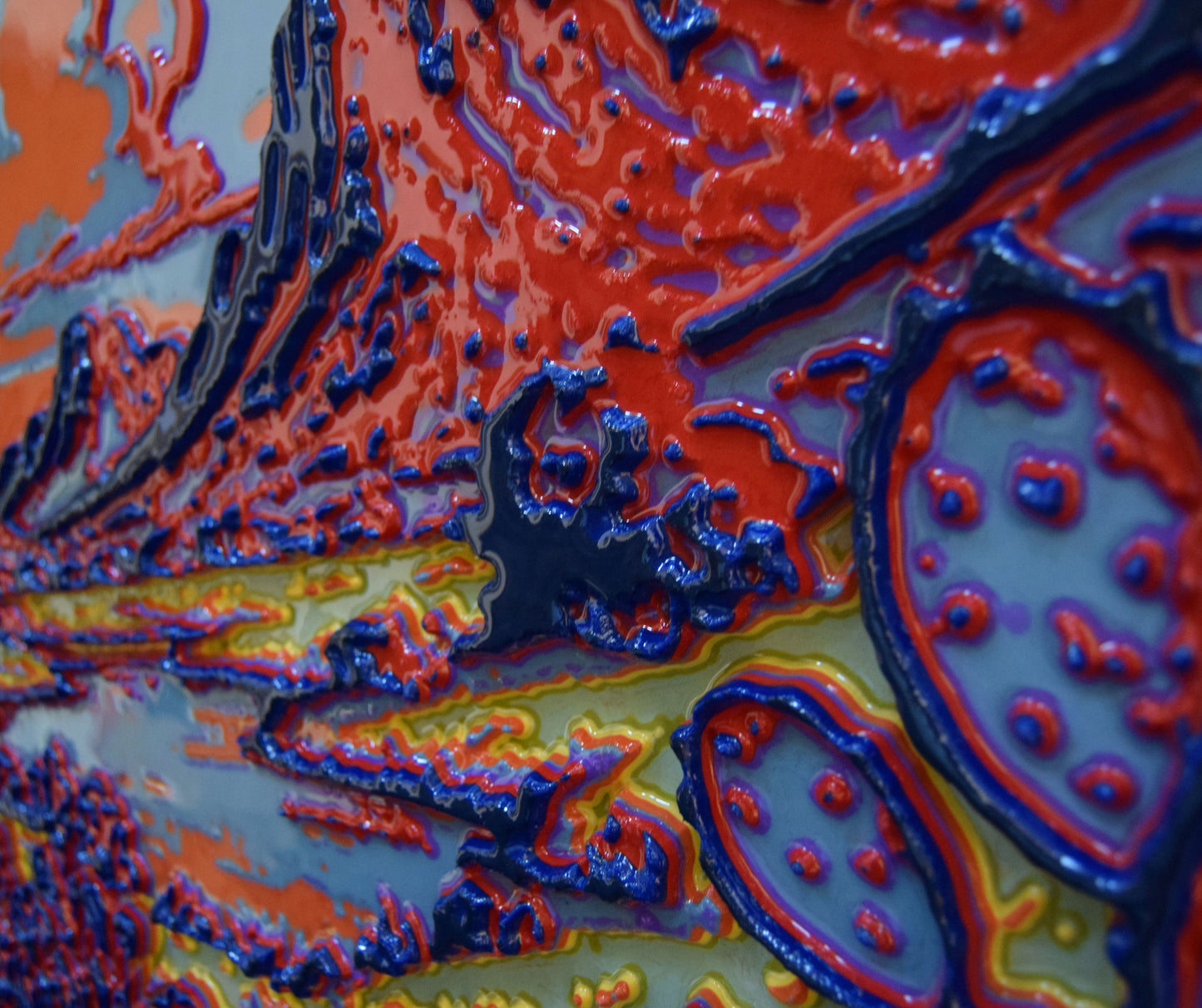 Unique Original Contemporary 3D Printed wall hanging sculpture by Jon Mark
