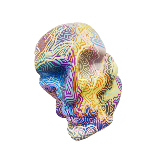 Original Contemporary Abstract Figurative 3D Printed Acrylic Painted Masks by Jon Mark