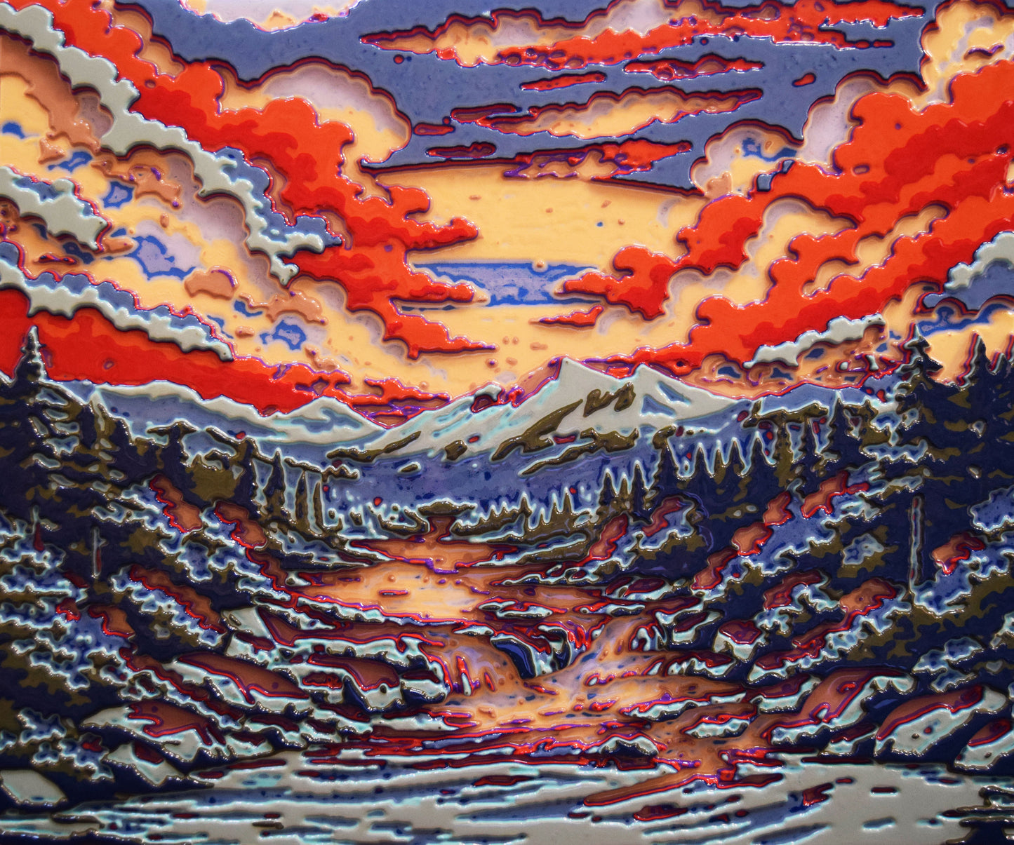 Unique Original Contemporary 3D Printed wall hanging sculpture by Jon Mark