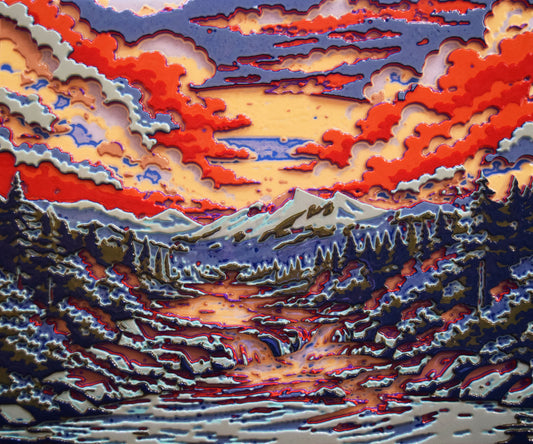 Unique Original Contemporary 3D Printed wall hanging sculpture by Jon Mark