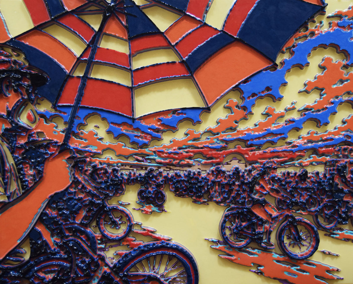 Unique Original Contemporary 3D Printed wall hanging sculpture by Jon Mark