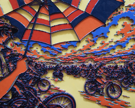 Unique Original Contemporary 3D Printed wall hanging sculpture by Jon Mark