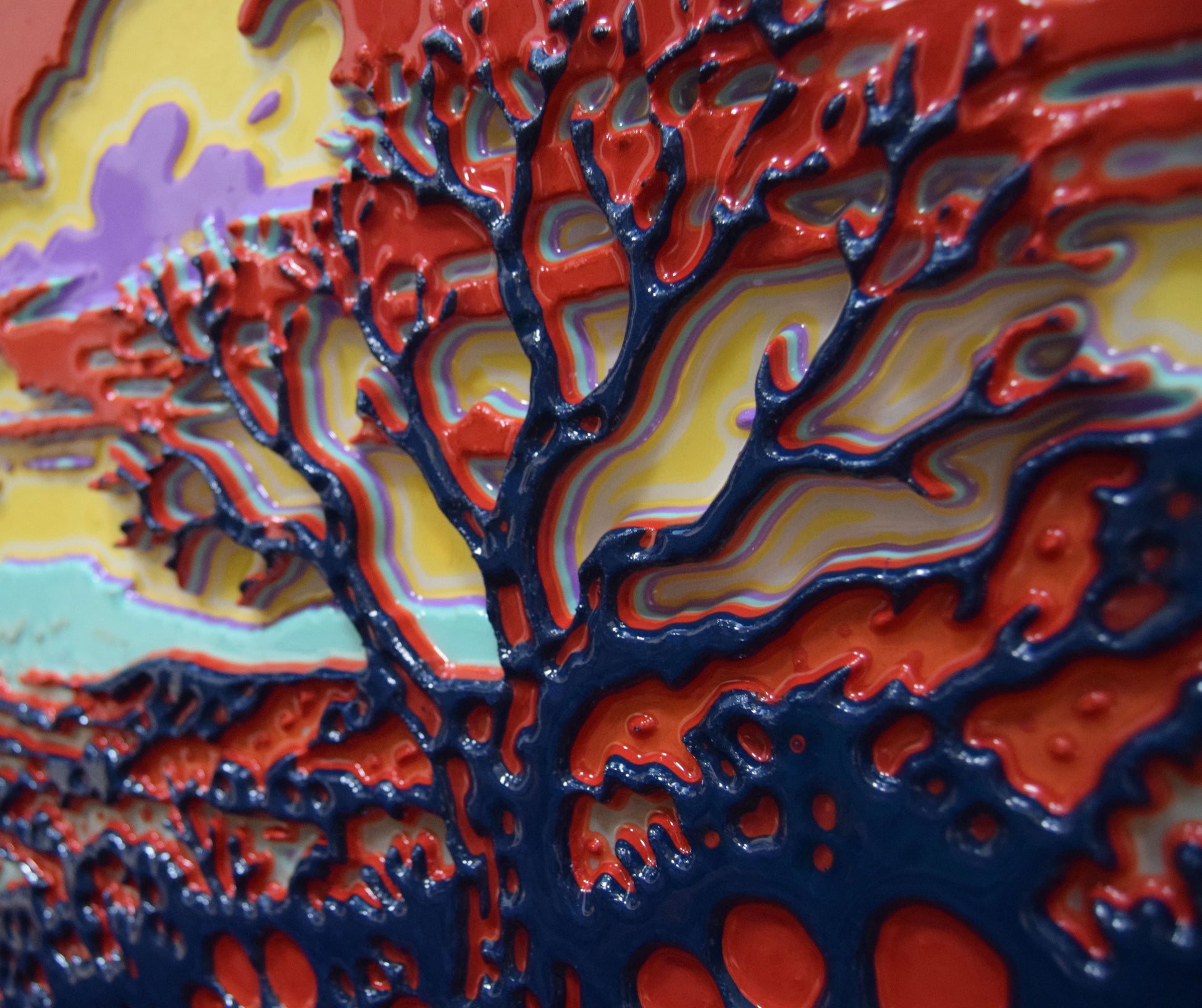 Unique Original Contemporary 3D Printed wall hanging sculpture by Jon Mark