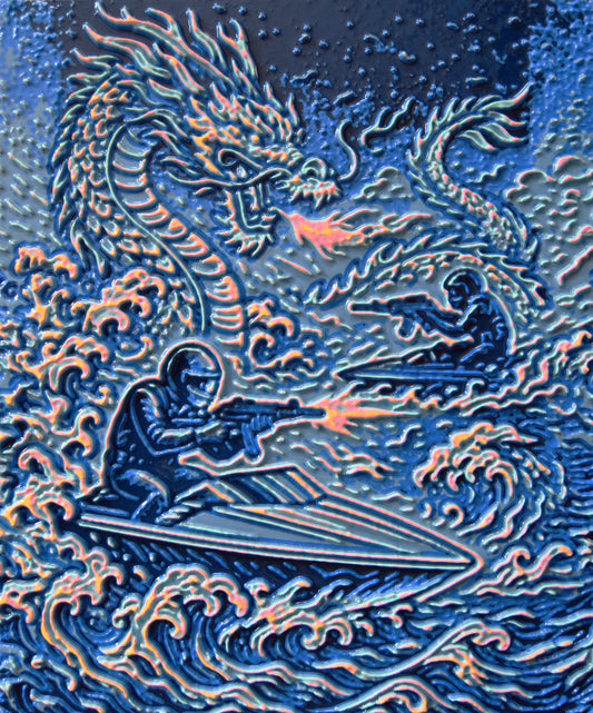 Unique Original Contemporary 3D Printed wall hanging sculpture by Jon Mark