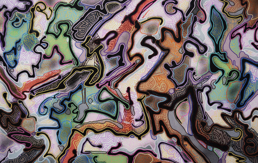 Original Contemporary Abstract Expressionist Acrylic Painting on Canvas by Jon Mark