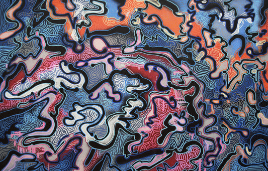 Original Contemporary Abstract Expressionist Acrylic Painting on Canvas by Jon Mark