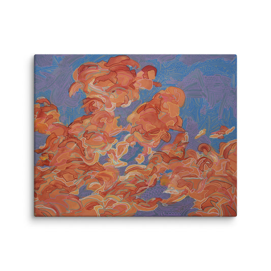 Contemporary Abstract Expressionist Print on Canvas by Jon Mark