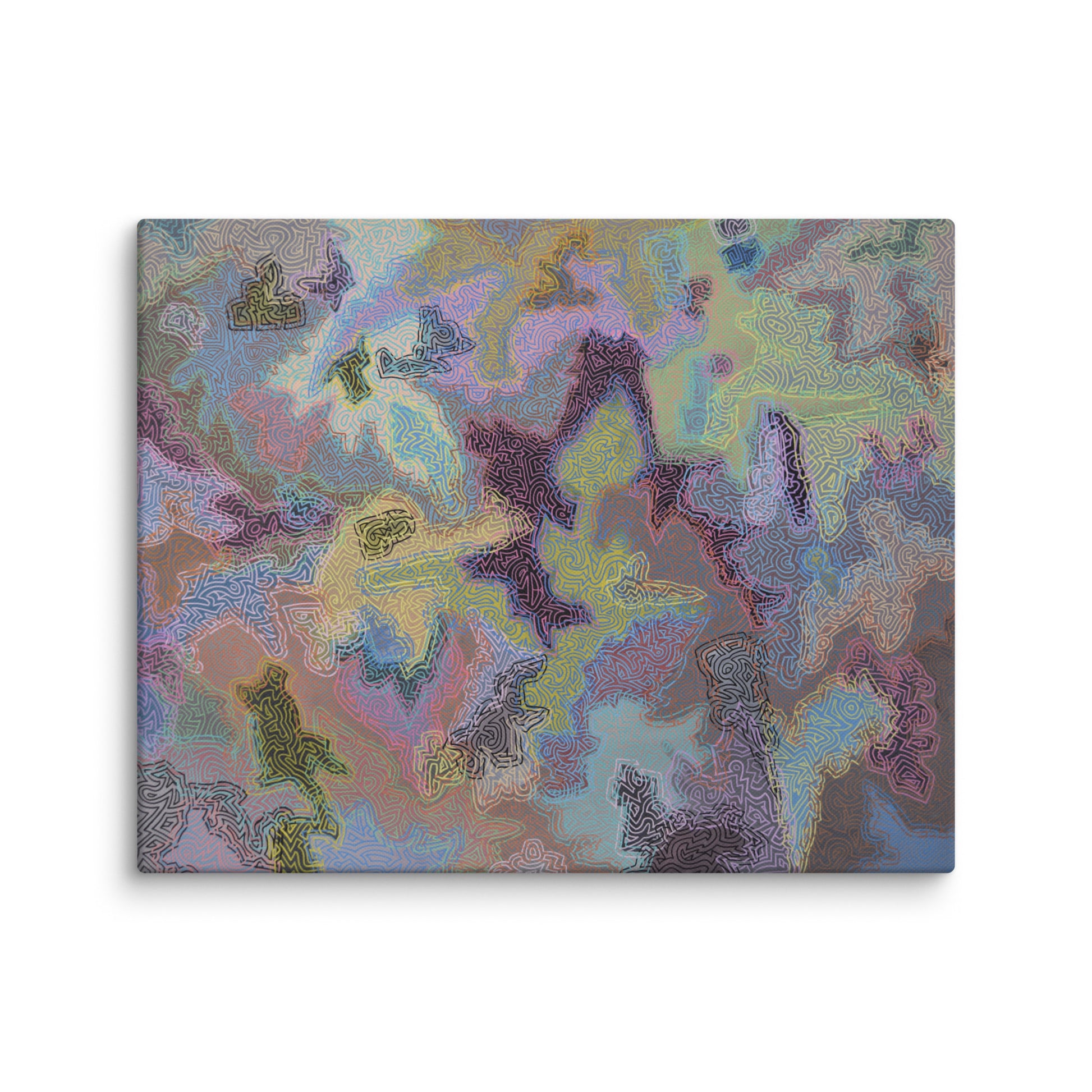 Contemporary Abstract Expressionist Print on Canvas by Jon Mark