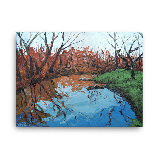 Contemporary Impressionist Landscape Print on Canvas by Jon Mark