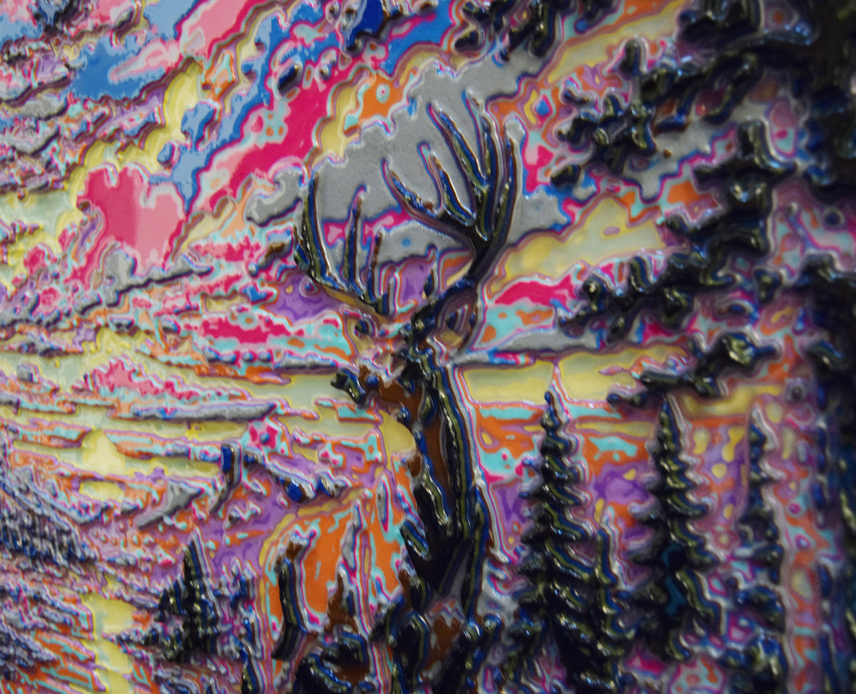 Deer and Sunset