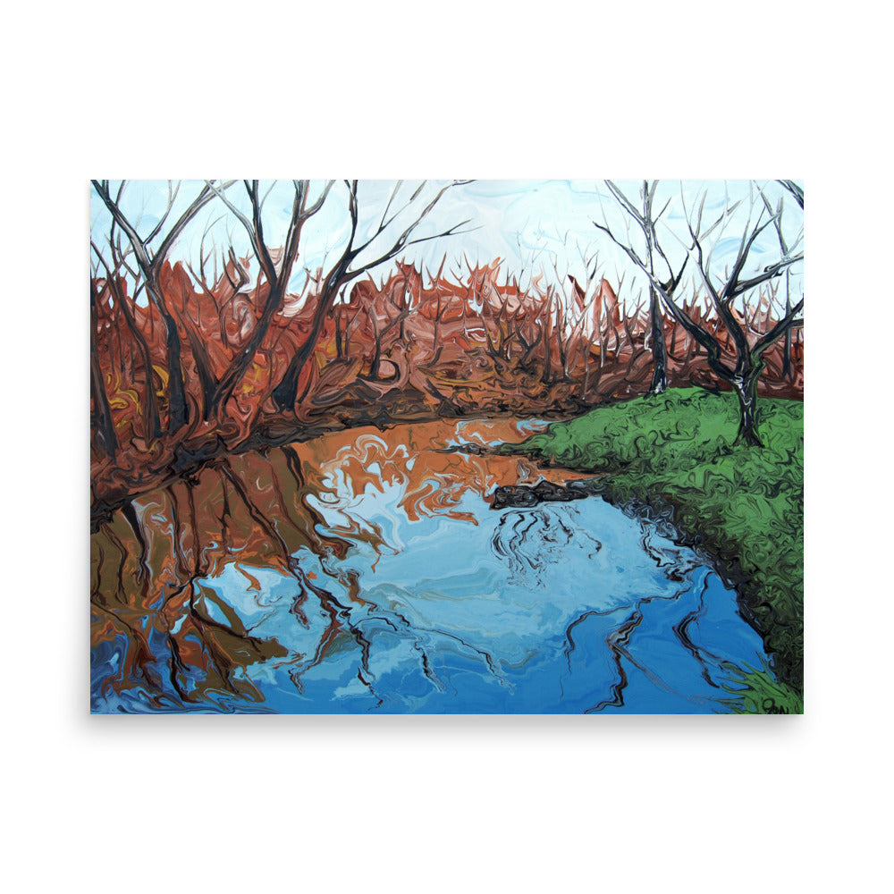 Contemporary Impressionist Landscape Print on Paper by Jon Mark