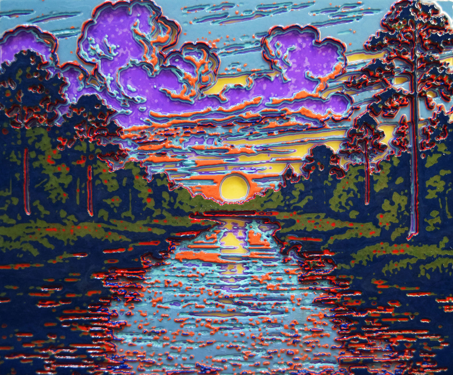 Unique Original Contemporary 3D Printed wall hanging sculpture by Jon Mark