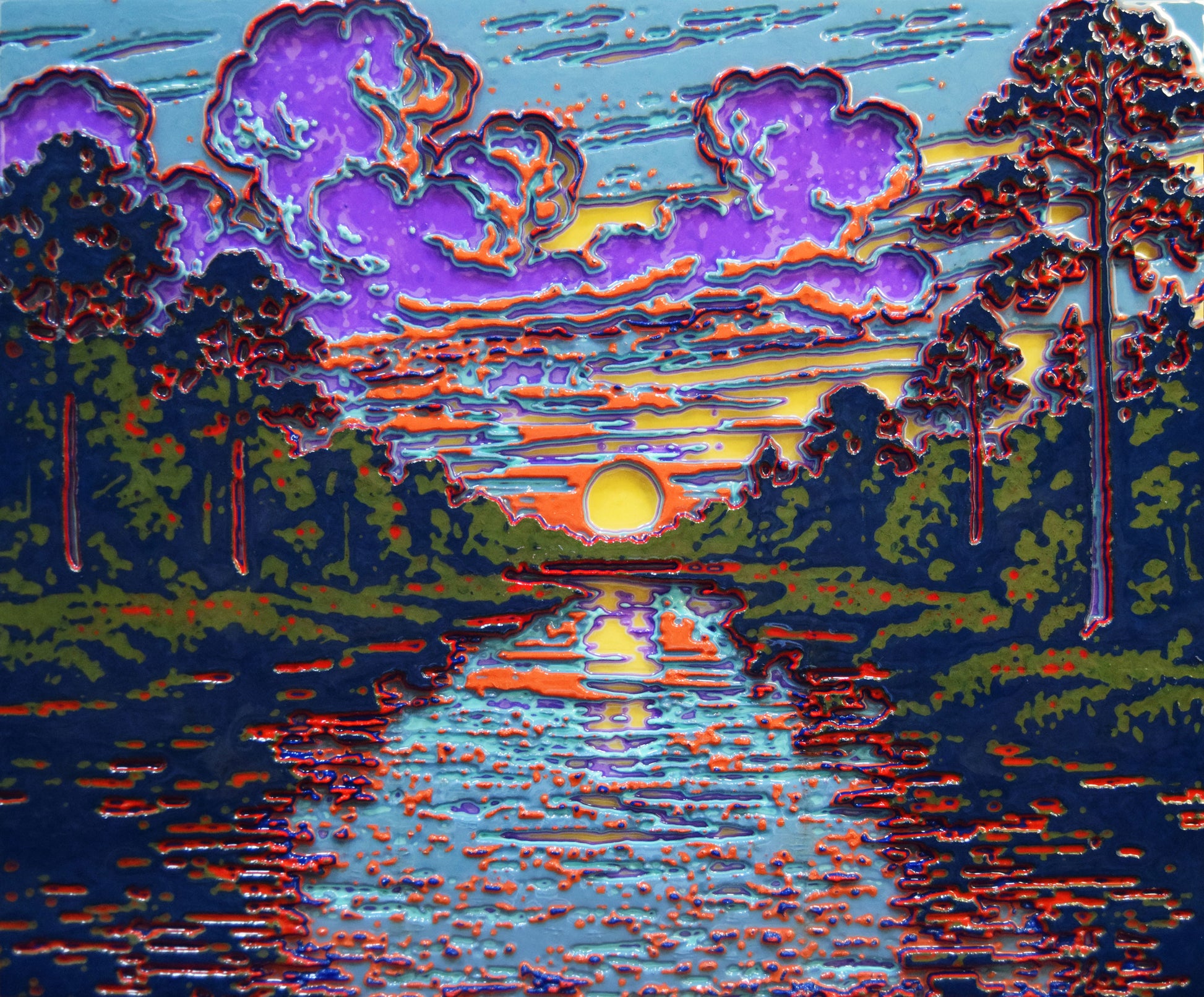 Unique Original Contemporary 3D Printed wall hanging sculpture by Jon Mark