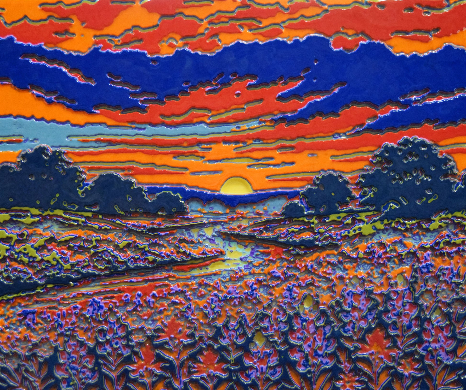 Unique Original Contemporary 3D Printed wall hanging sculpture by Jon Mark